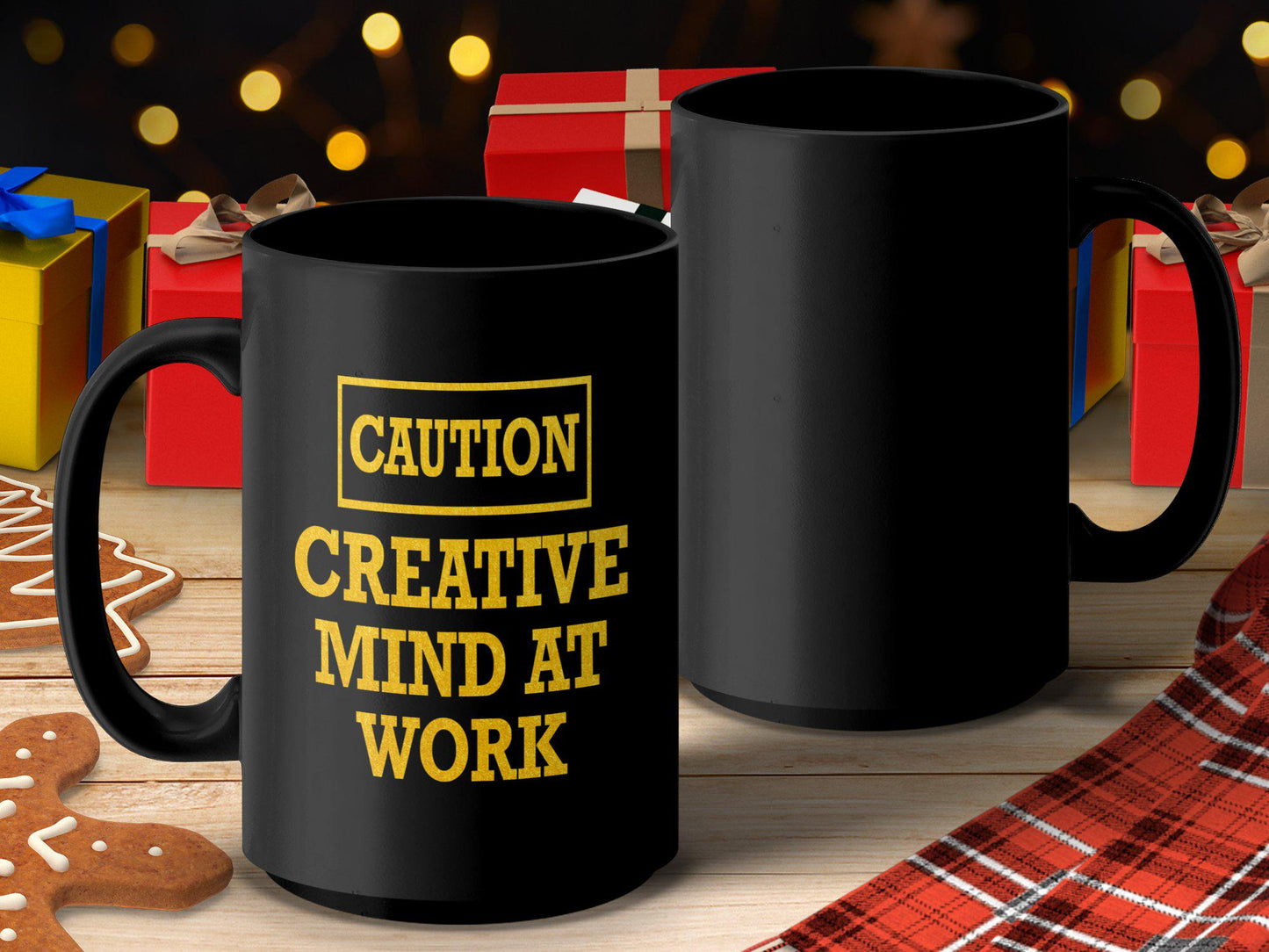 Caution Creative Mind at Work Mug, Motivational Coffee Mug, Fun Office Gift, Unique Creativity Mug, Artistic Inspiration Mug