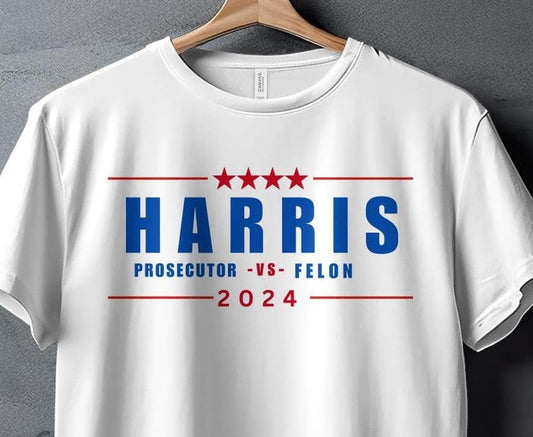 Harris 2024 Prosecutor vs Felon Just Another Tuesday T-Shirt, Political Campaign Tee, Humorous Election Shirt