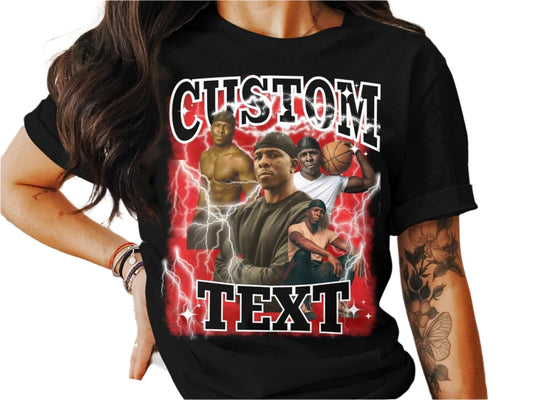 Custom Text T-Shirt, Personalized Tee with Your Text, Unique Customizable Shirt, Make Your Own T-Shirt Design, Custom Gift Tee