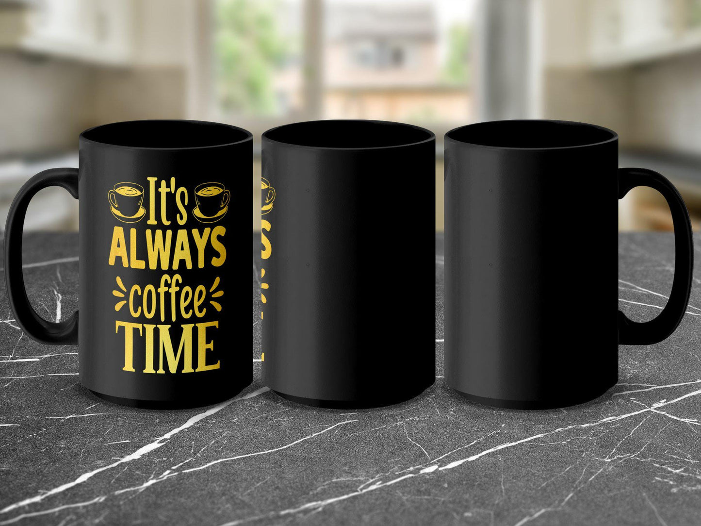 Coffee Lover Mug, It's Always Coffee Time Mug, Fun Coffee Mug, Cute Coffee Mug Gift, Coffee Enthusiast Mug, Cozy Morning Mug
