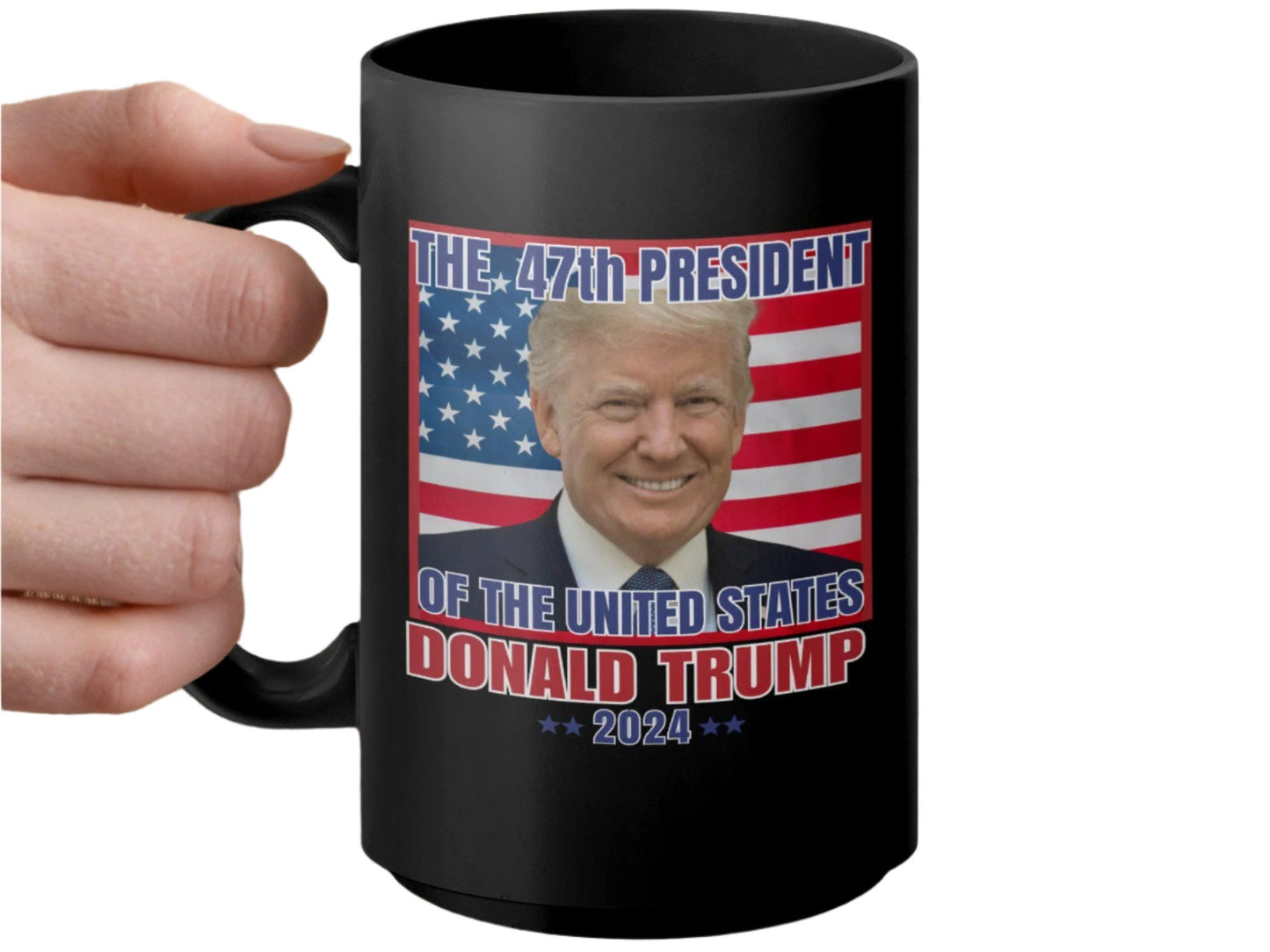 Trump 2024 Mug, 47th President Mug, Election Campaign Coffee Mug, Patriotic Gift, Political Supporter Mug, Donald Trump 2024