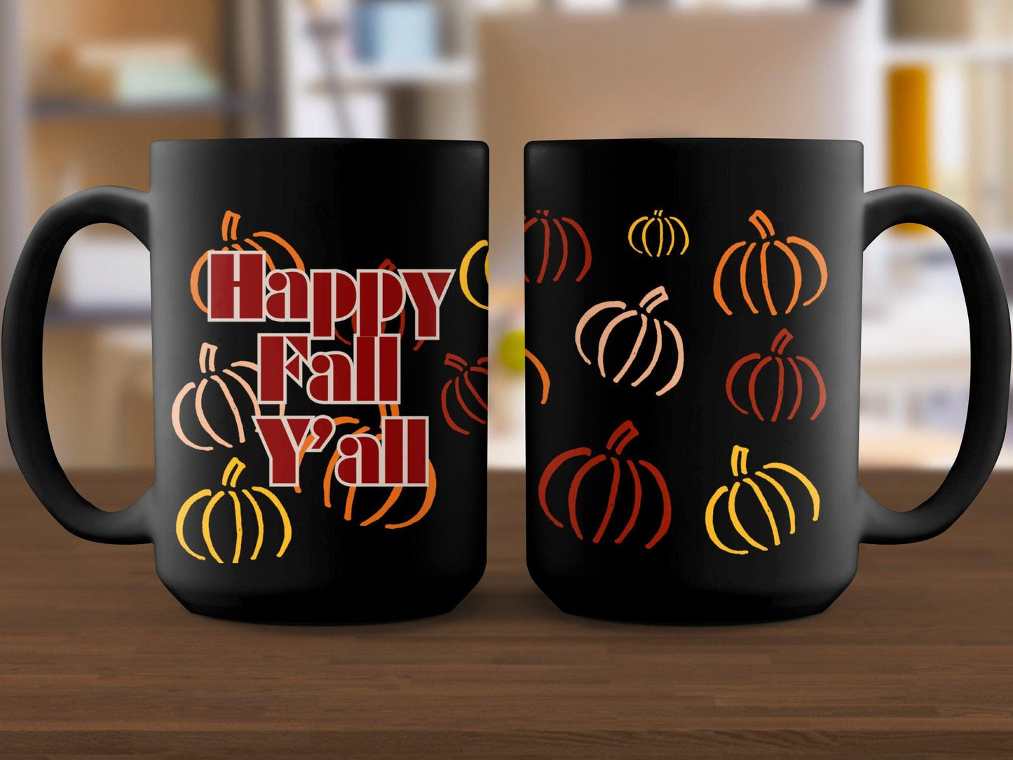 Happy Fall Y'all Mug, Fall Coffee Mug, Autumn Harvest Mug, Pumpkin Themed Mug, Fall Season Mug, Thanksgiving Mug Gift