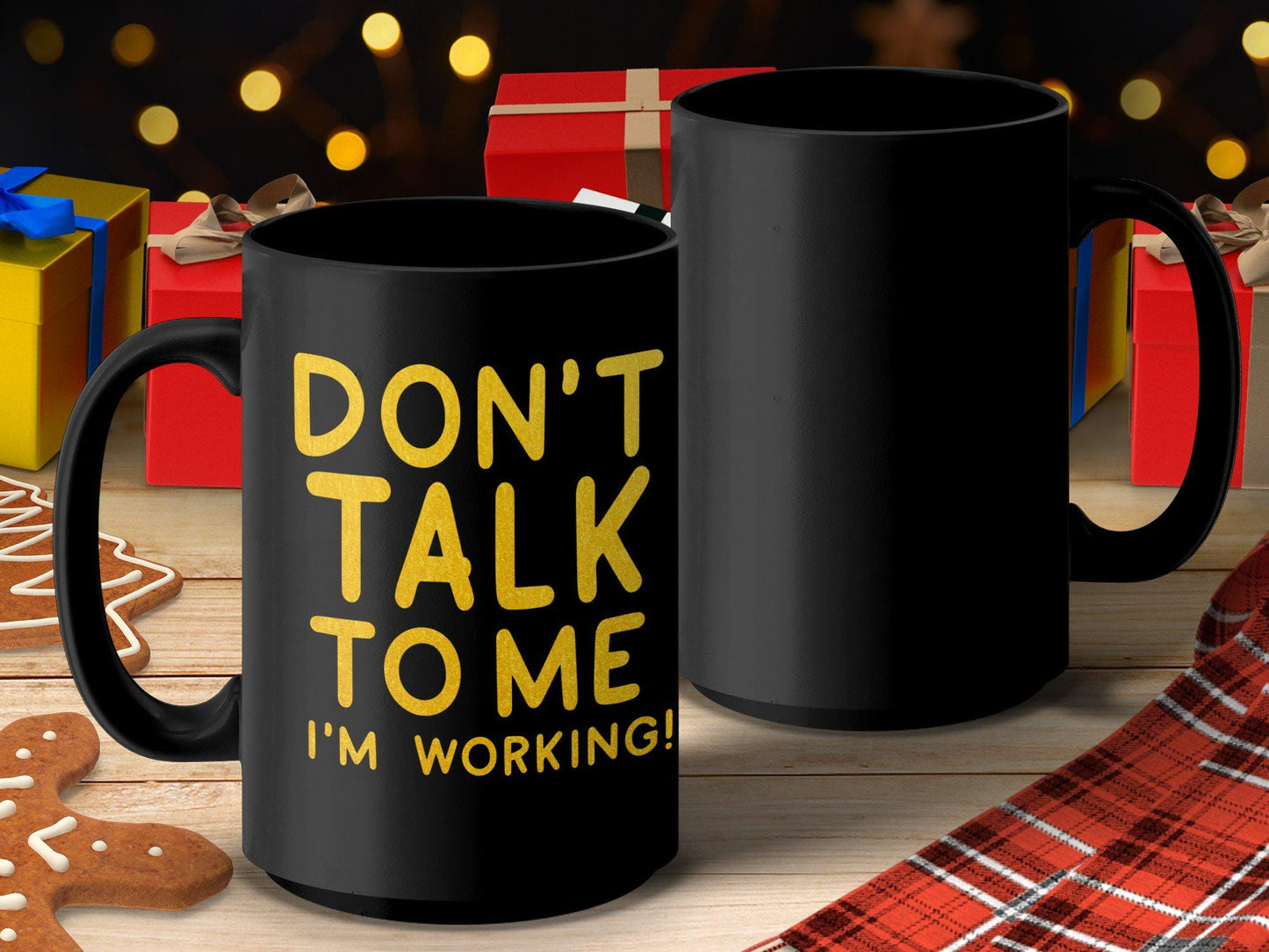 Funny Work Mug, Don't Talk to Me I'm Working Mug, Office Desk Mug, Work from Home Mug, Funny Office Gift, Coffee Mug for Coworker