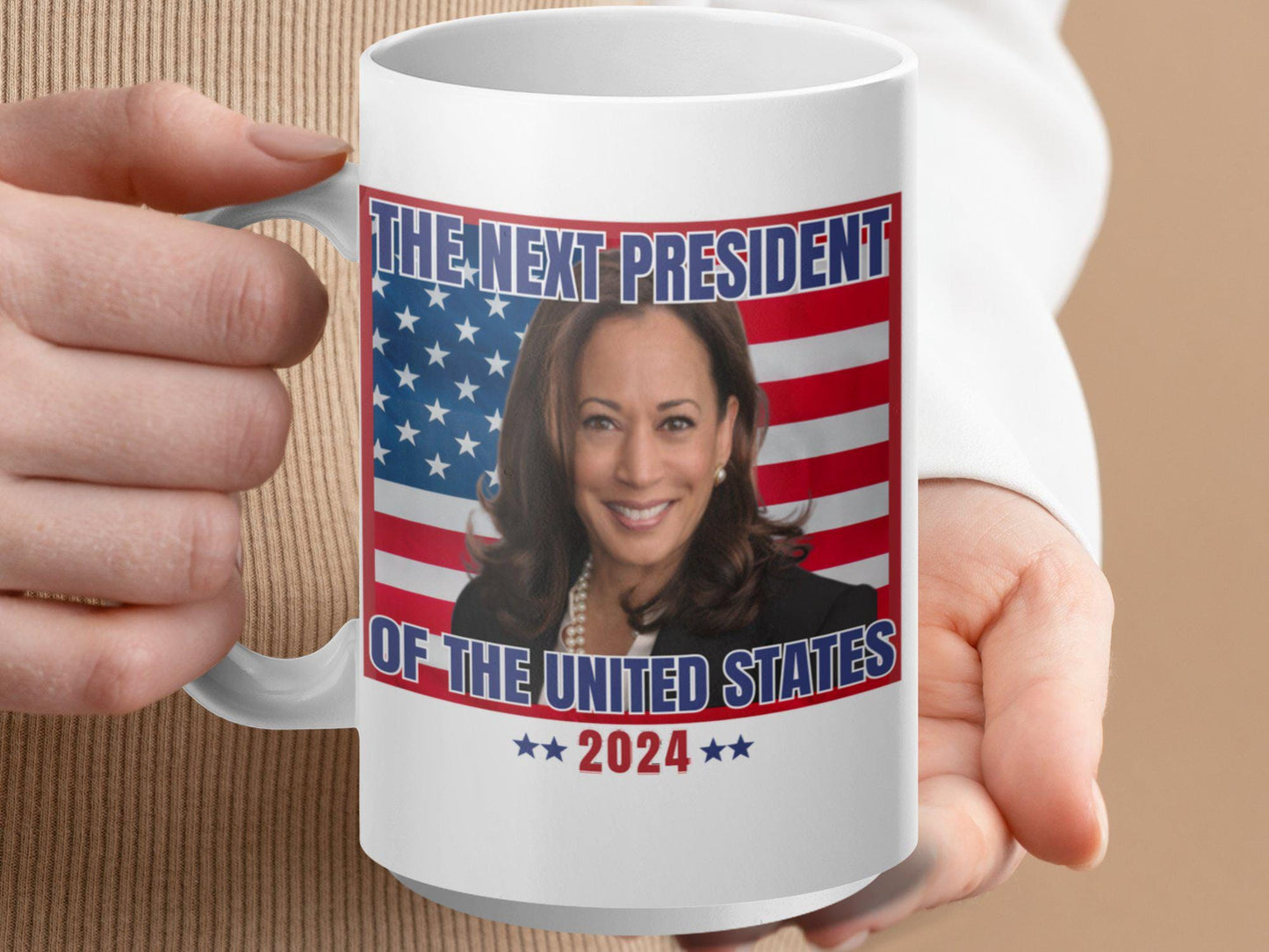 The Next President Mug 2024, President Mug with US Flag, Election 2024 Mug, Patriotic Mug Gift, Vote 2024 Coffee Cup