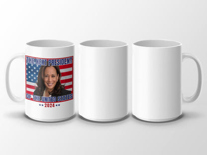 The Next President Mug 2024, President Mug with US Flag, Election 2024 Mug, Patriotic Mug Gift, Vote 2024 Coffee Cup