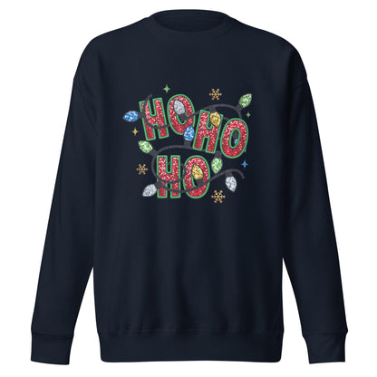 Ho Ho Ho| Festive and Funny Christmas Unisex Sweatshirt| Holiday Cheer Street wear