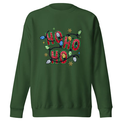 Ho Ho Ho| Festive and Funny Christmas Unisex Sweatshirt| Holiday Cheer Street wear
