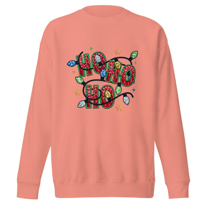 Ho Ho Ho| Festive and Funny Christmas Unisex Sweatshirt| Holiday Cheer Street wear