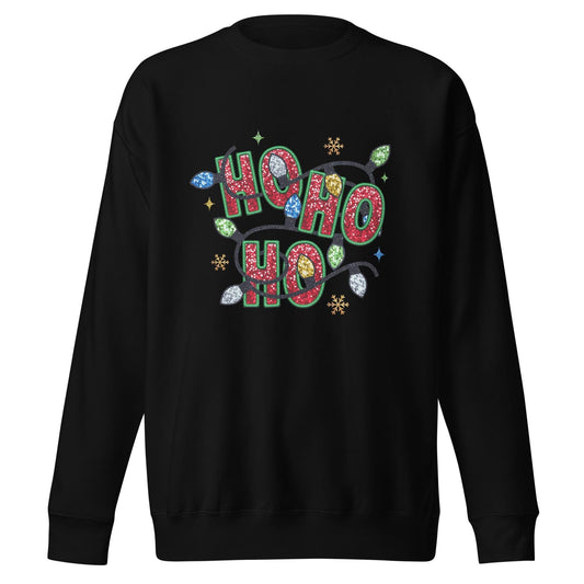 Ho Ho Ho| Festive and Funny Christmas Unisex Sweatshirt| Holiday Cheer Street wear