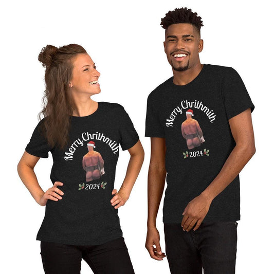 Funny Tyson Booty T-shirt | Merry Christmas with a lisp | Cheeky Design | Unisex t-shirt